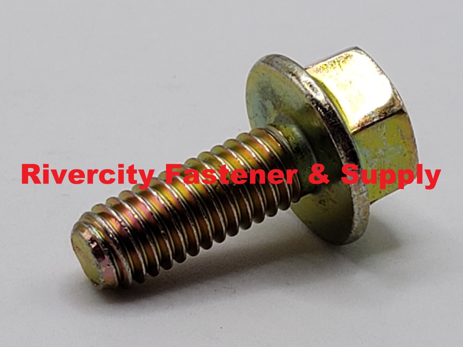 (100) M6-1.0×16 / M6x16 Metric Flange Bolts Grade 10.9 DIN 6921 M6x1.0x16 Screws
