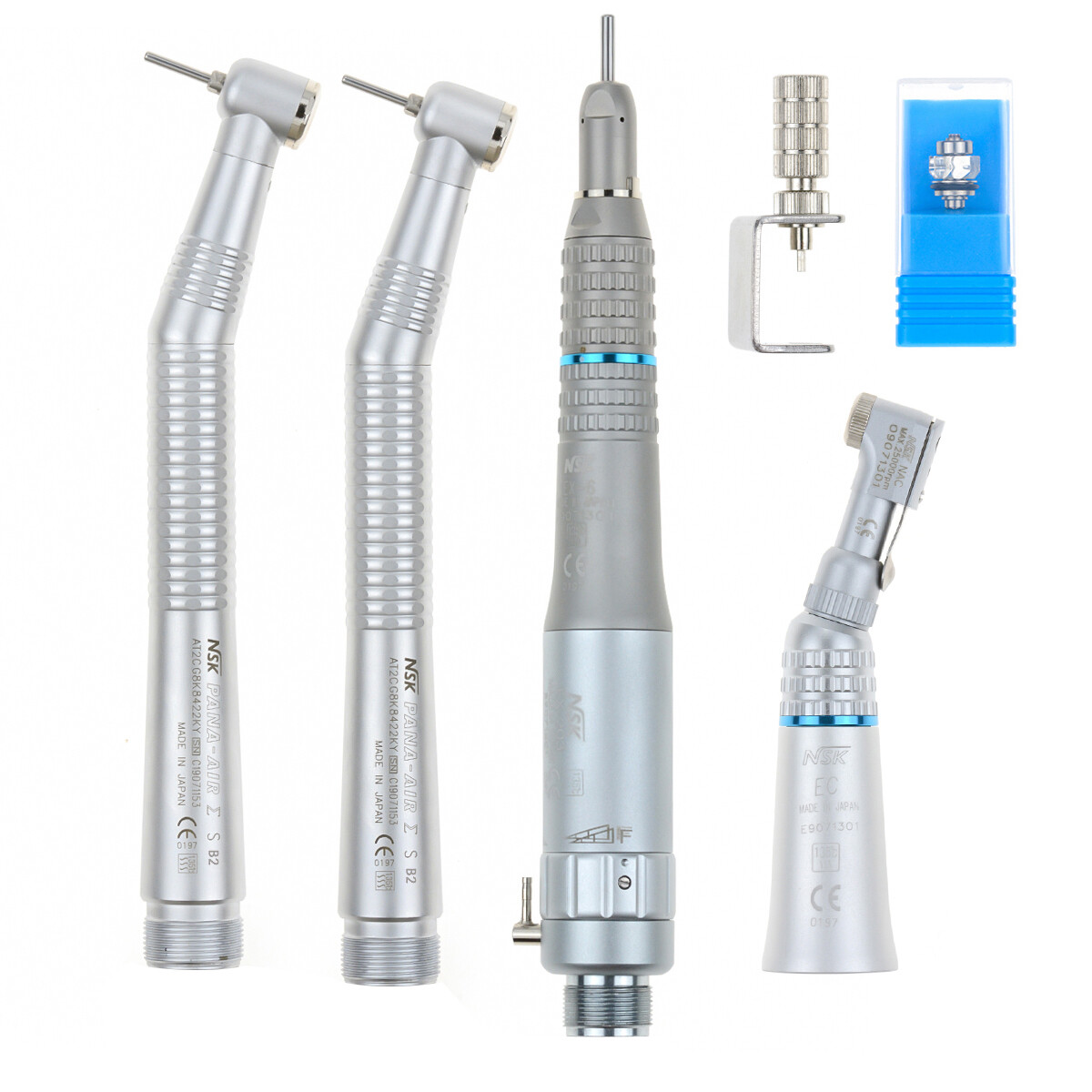 Nsk Style Dental High Speed+Low Speed Handpiece Kit Wrench Type 2H Aluminum Box