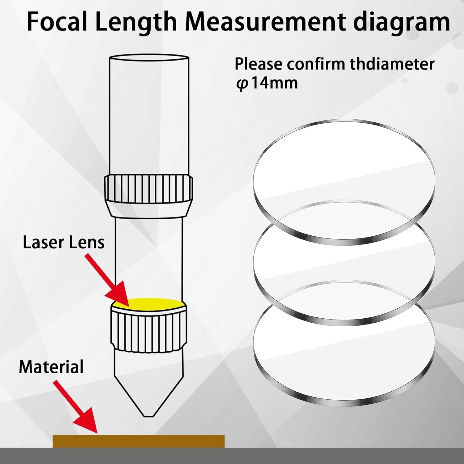 10 Laser Protective Lenses 14mm – High Compatibility for D1 Pro, M1, P20 Modules