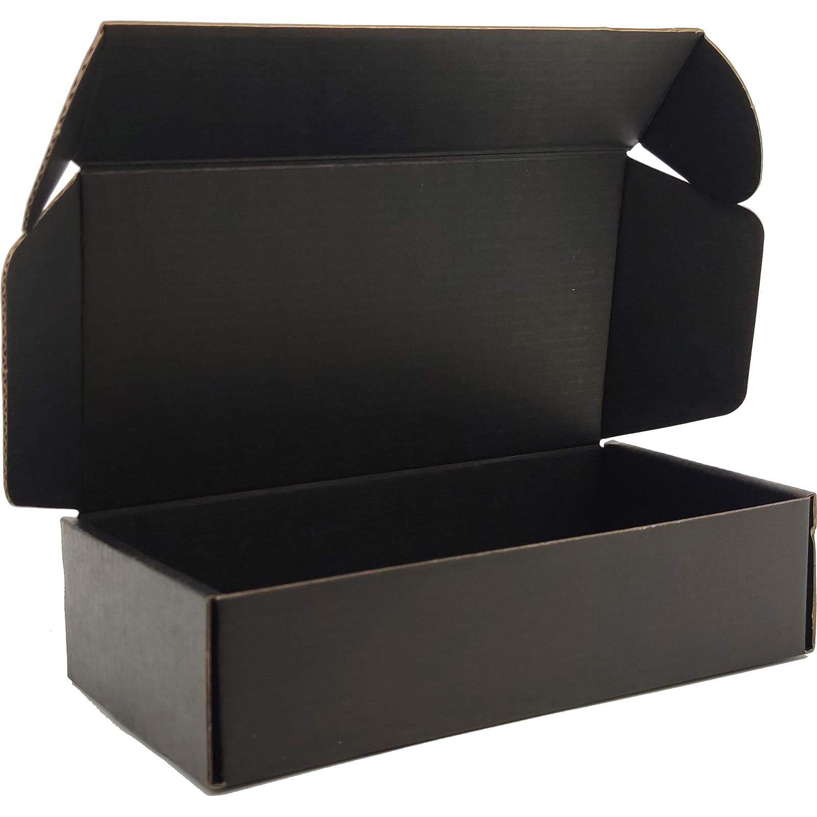 8x6x2 inches Small Shipping Boxes Set of 25 – Black Mailer Corrugated Cardboa…