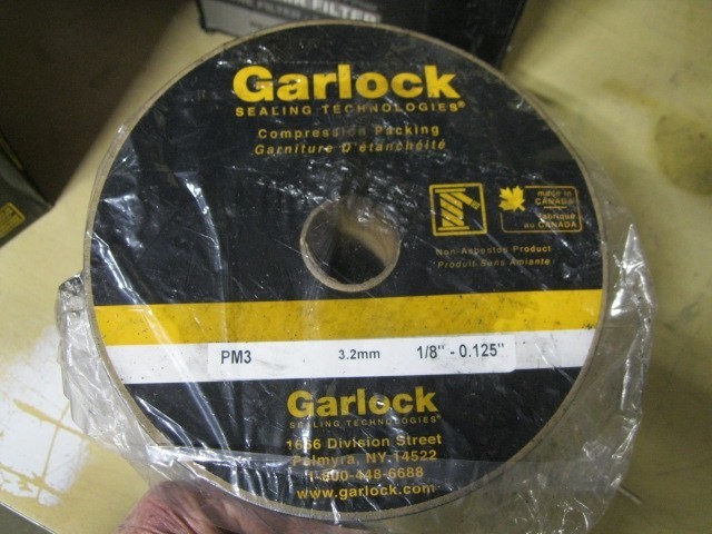 GARLOCK PM3 GENERAL PURPOSE GRAPHITE PACKING 1/8″ 3.2MM, 5lb. spool