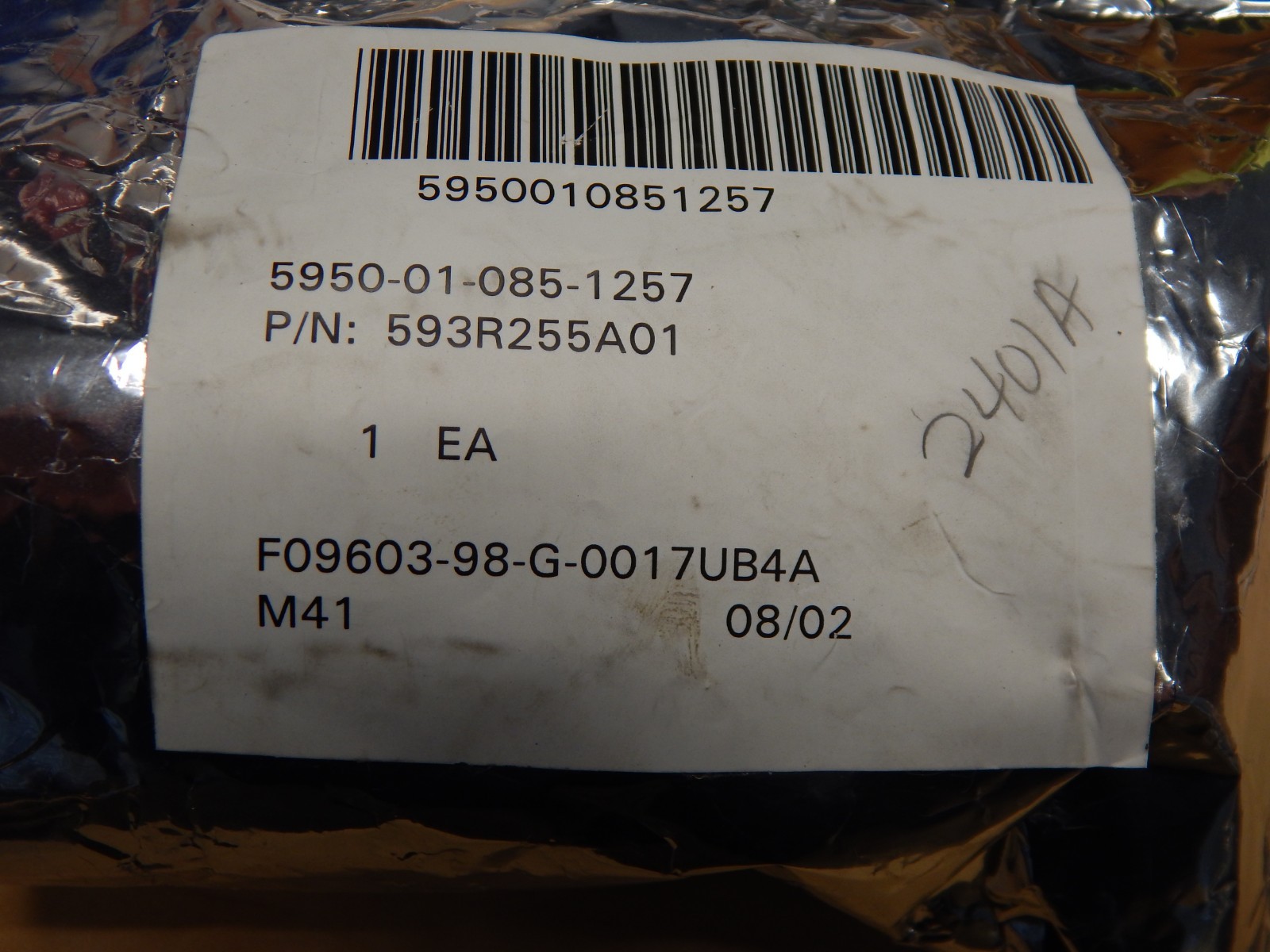 *1 PIECE* – PN# 593R255A01 – TRANSFORMER – NSN: 5950-01-085-1257