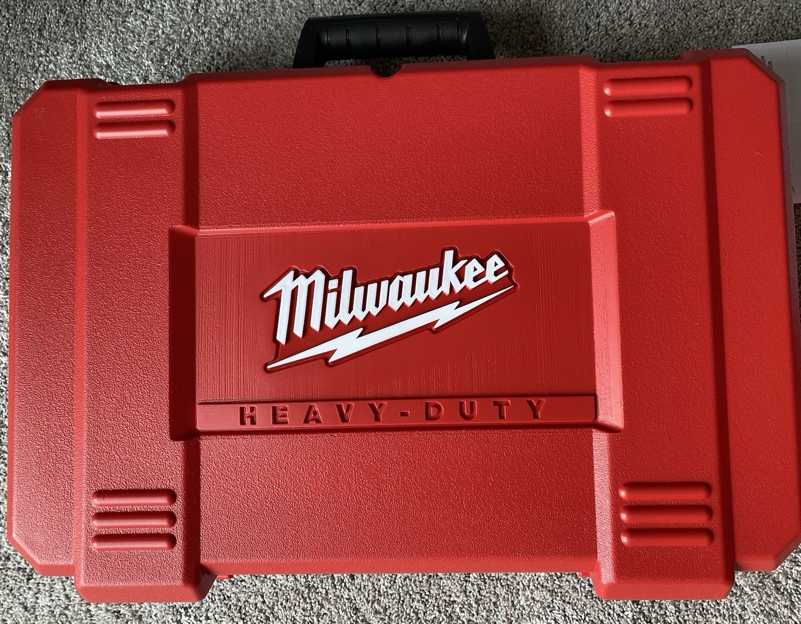 New Milwaukee M12 Force Logic Press Tool Case Only 2473-20 Unused Hard Carry Box