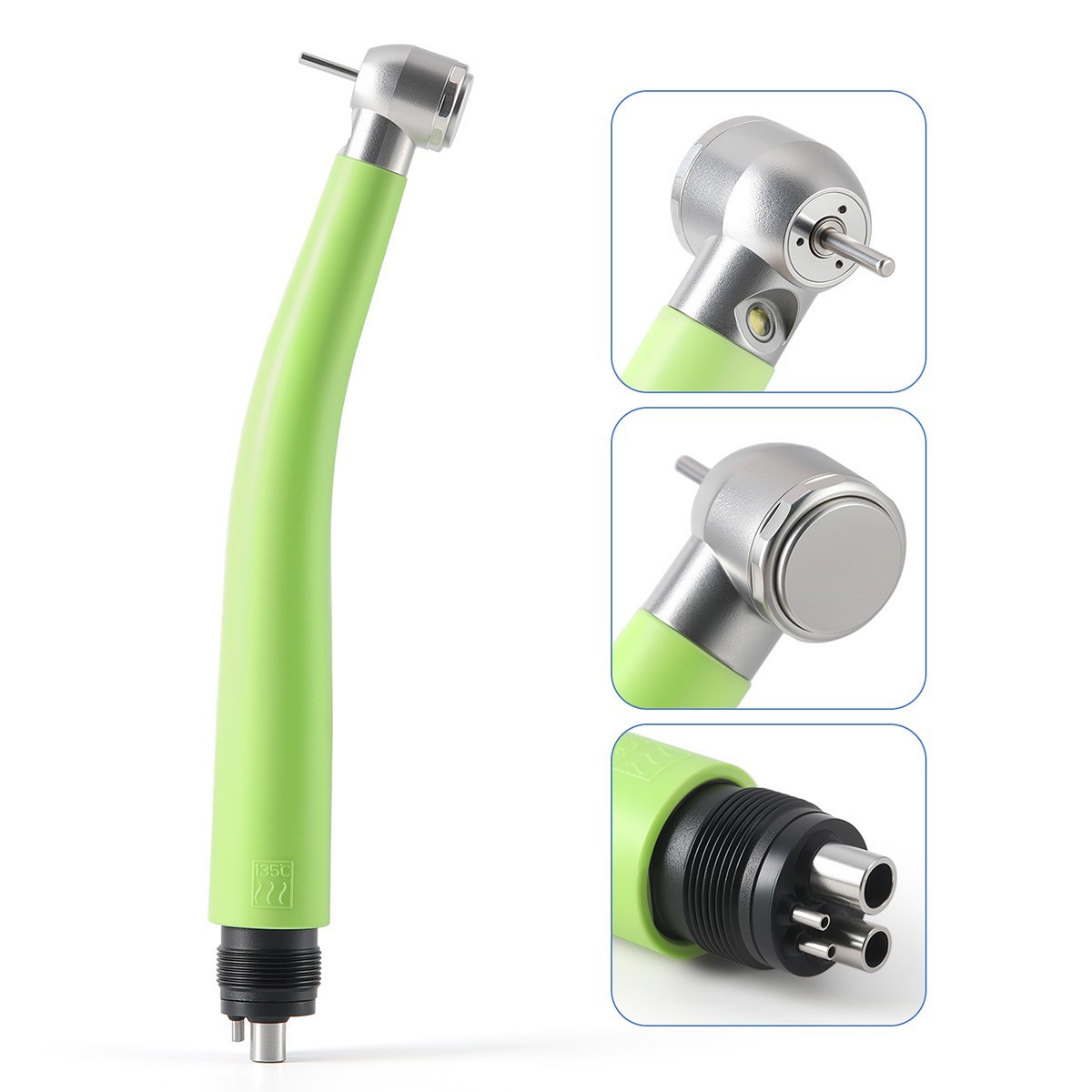 USA Dental LED E-generator High Speed Handpiece 3 Way Spray 4 Holes fit for NSK