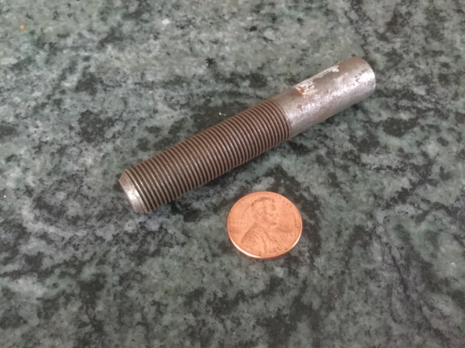 straight arbor holder machine shop blank 1/2 inch to 1/2-24 thread 1 3/4 long