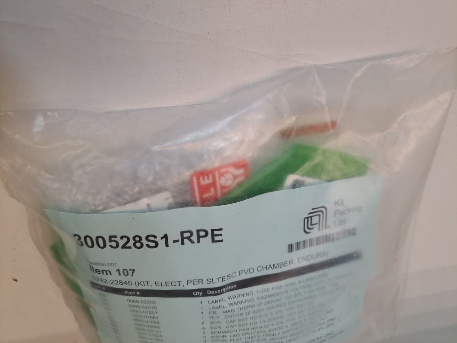 Applied Materials AMAT 0242-22840 Elec Kit Per SLTESC PVD Chamber Endura New