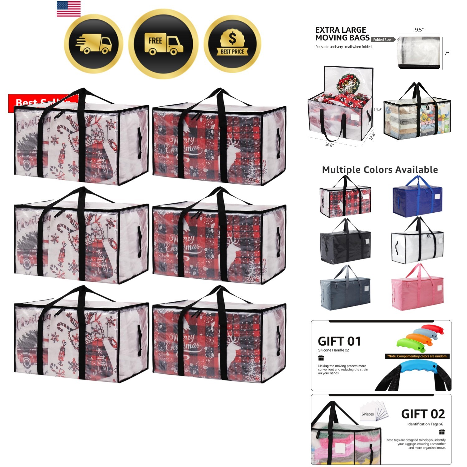 Moving Bags Heavy Duty Extra Large, Alternative for Moving Boxes & Moving Sup…