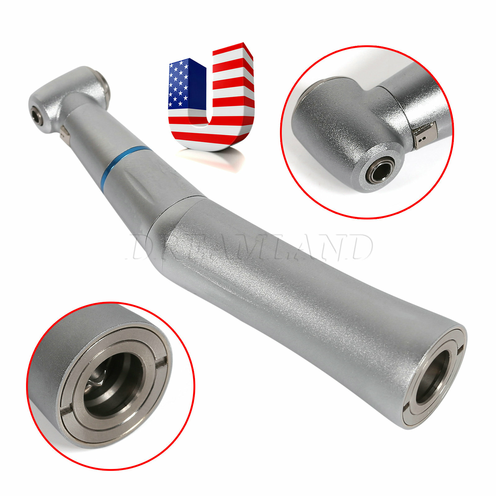 1-10 Dental Internal Water Spray Contra Angle Low Speed Handpiece Push Button