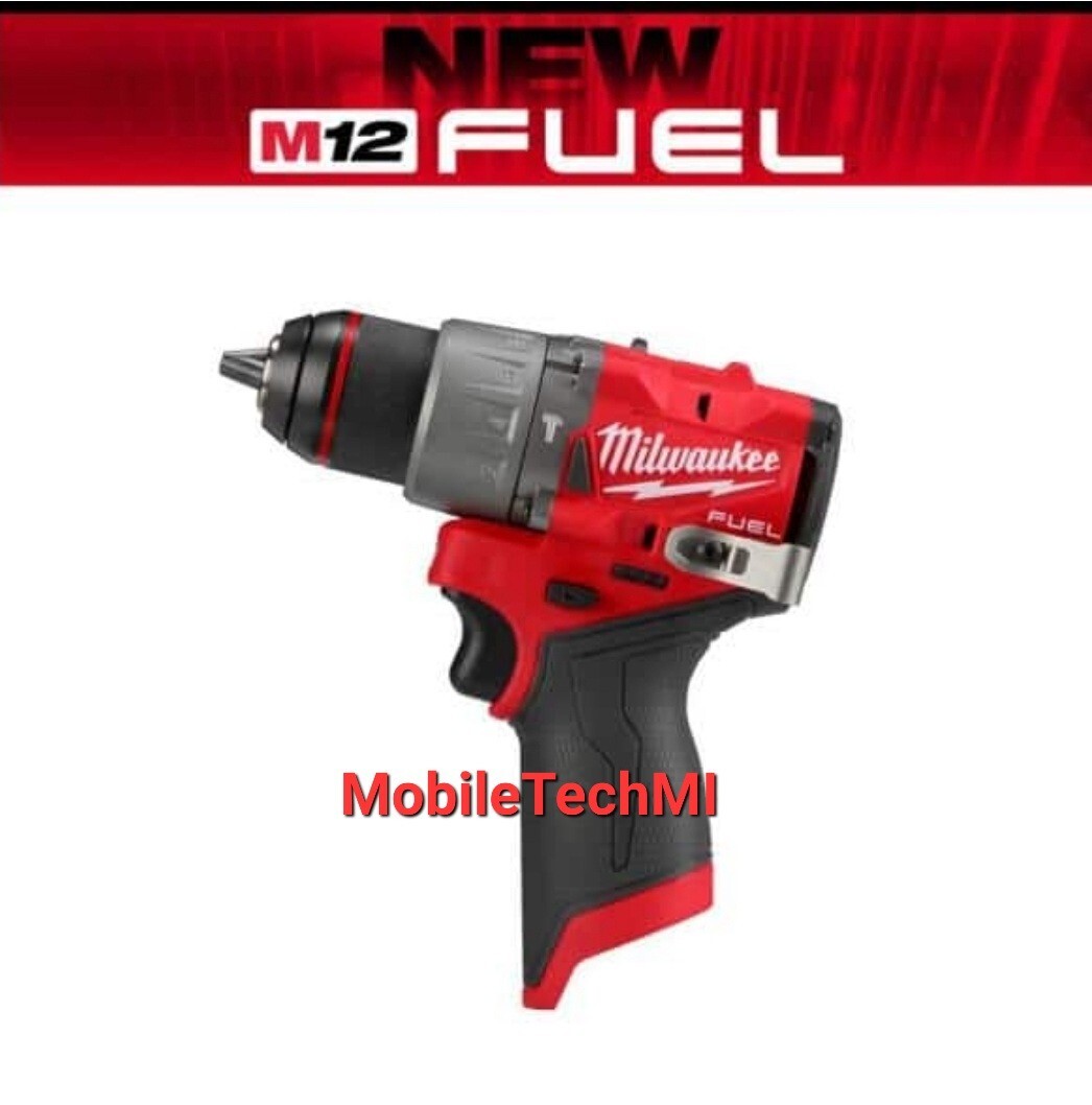 Milwaukee M12 FUEL 1/2″ Hammer Drill Driver GEN 3 3404-20 + FUEL 13″ Bag