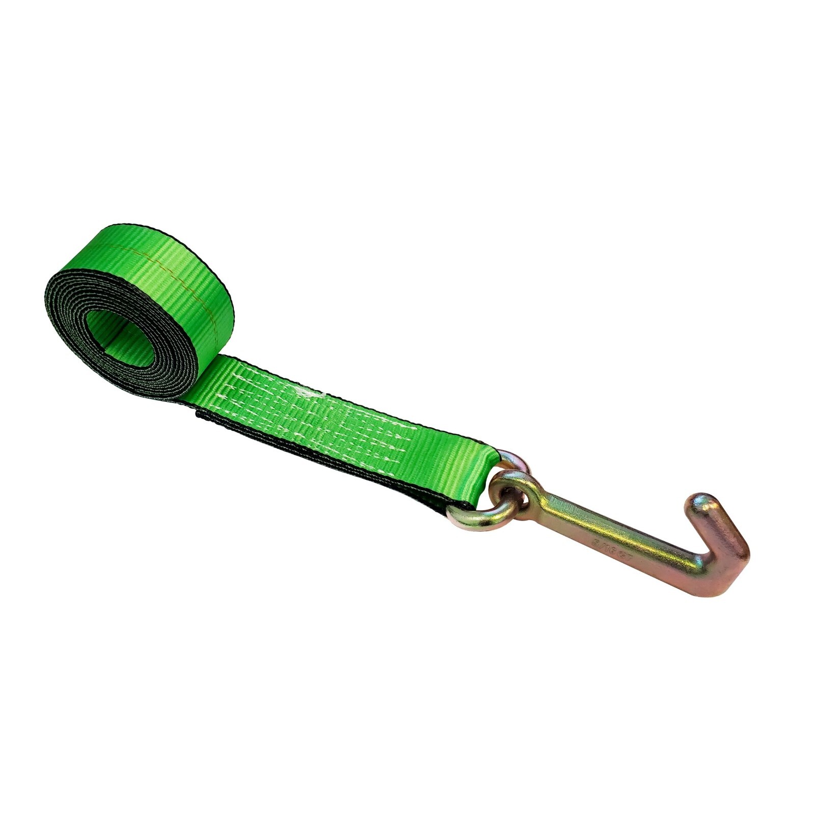 Heavy Duty G70 2″ x 10′ Mini J Hook Towing Trailer Wrecker Lasso Tie Down Strap