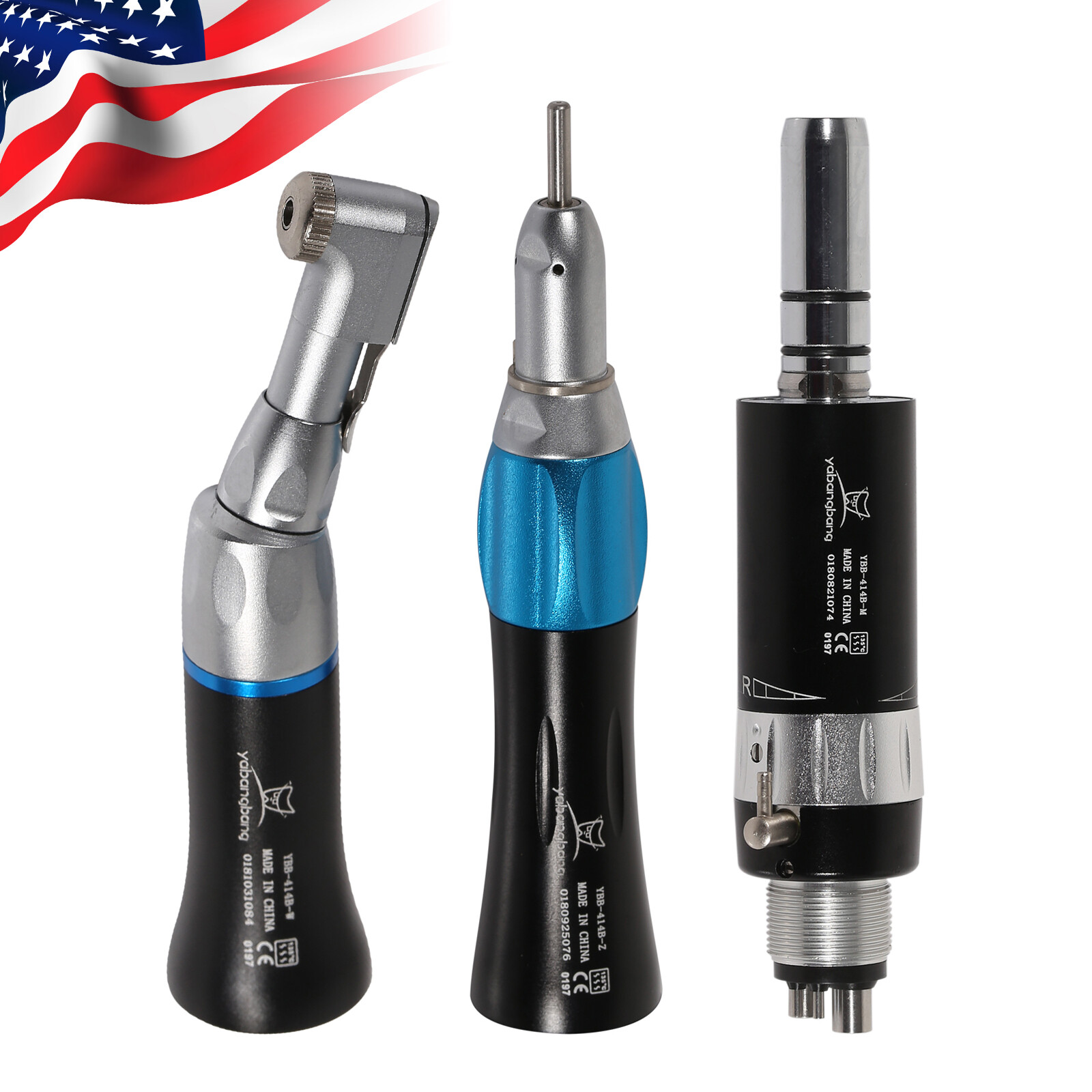 Estilo NSK Dental Baja Velocidad pieza de mano Contra Angulo Motor de aire Kit