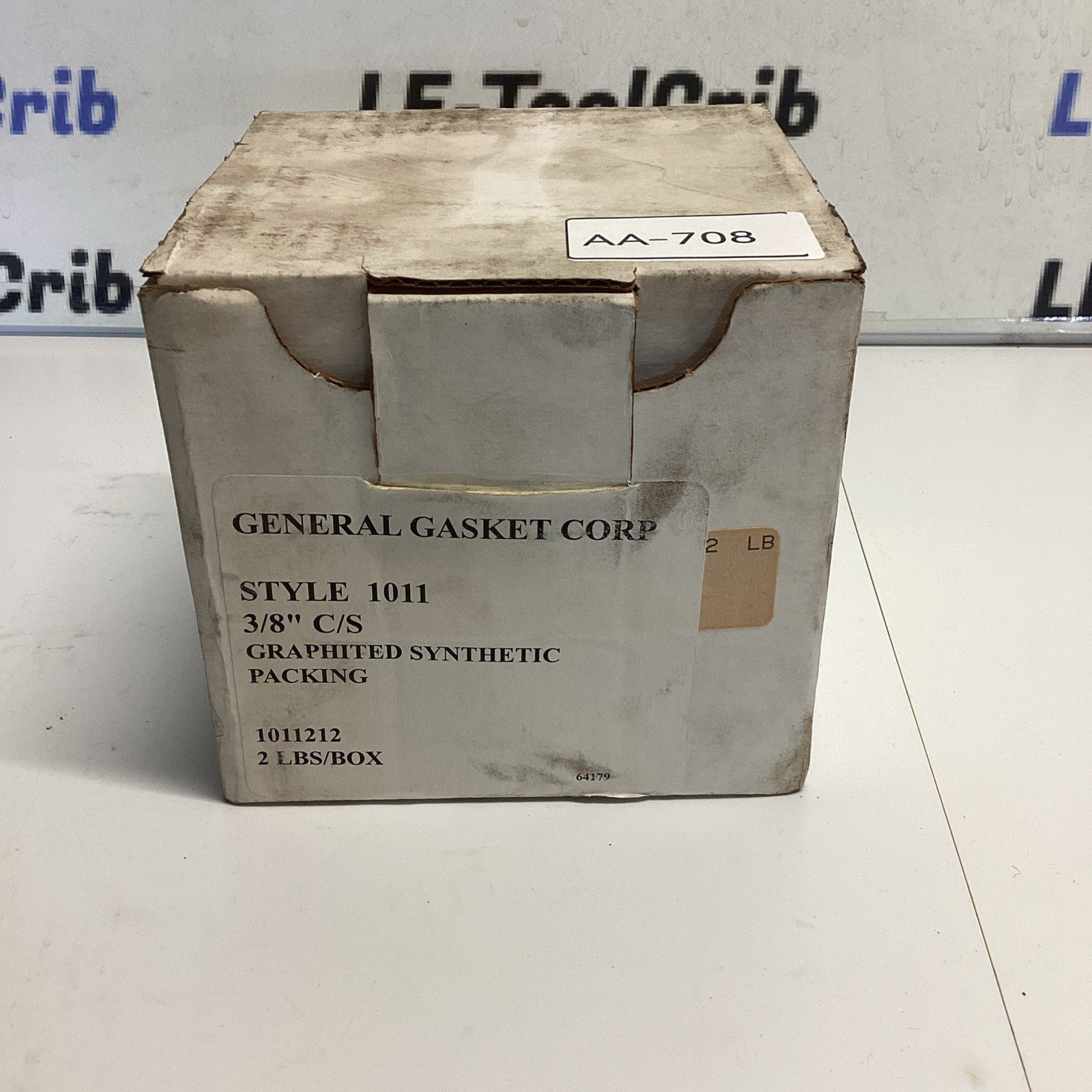 General Gasket CORP Style 1011 3/8” Graphited Synthetic Packing 2lbs/Box AA-708