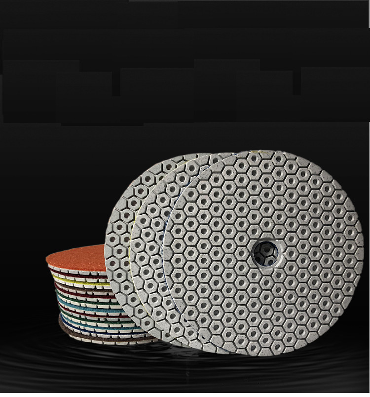 7″ Diamond Polishing Pad 15 Piece Grit 50 100 200 400 800 stone Concrete Marble