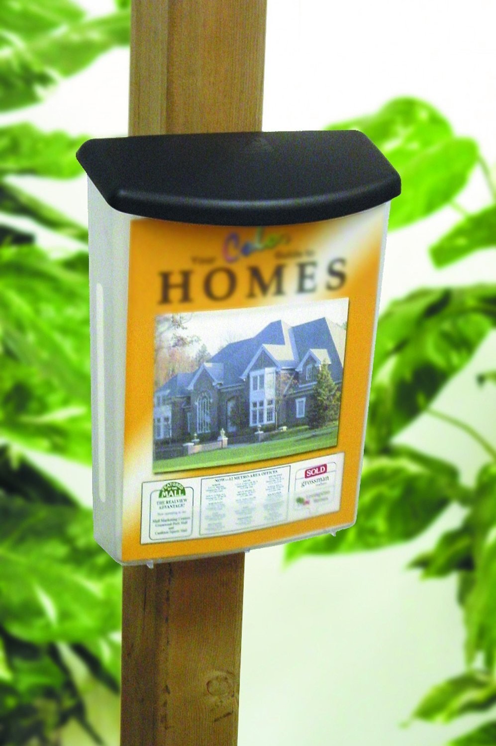 Outdoor Brochure Holder for 8.5 x 11 Literature with Hinged Top