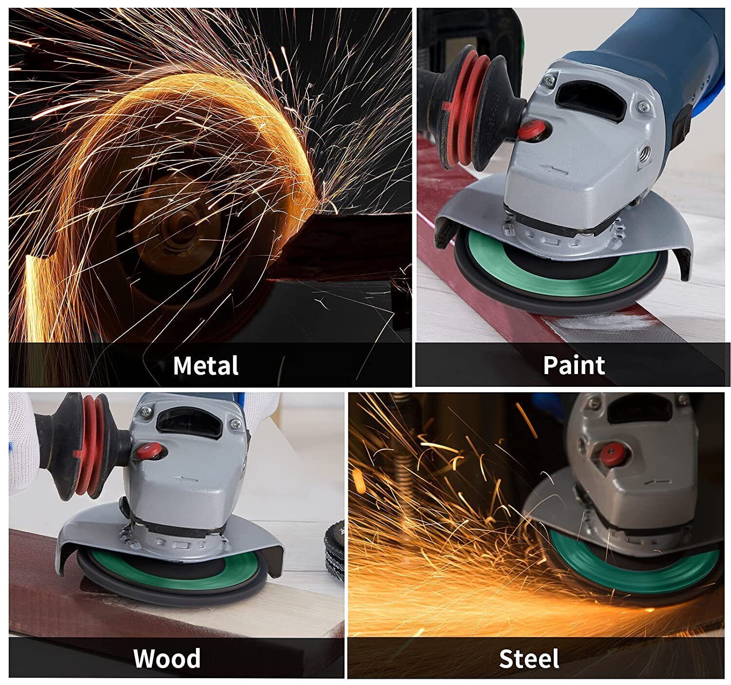 SATC 20x 4.5″ 4-1/2 Flap Disc 40 60 80 120 Grit Angle Grinder Sanding Grinding