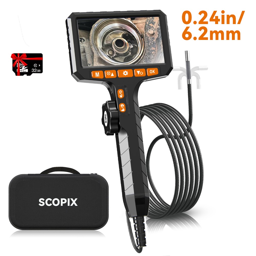 SALE! Ralcam Two-Way 210° Inspection Borescope Endoscope Camera 3.3ft Semi Rigid