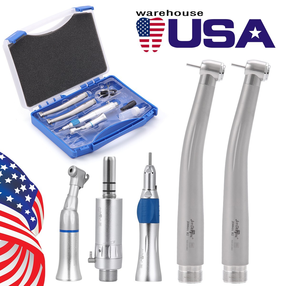 14L Dental Medical Autoclave Steam Sterilizer/High&Low Speed Handpiece Kit 2/4H