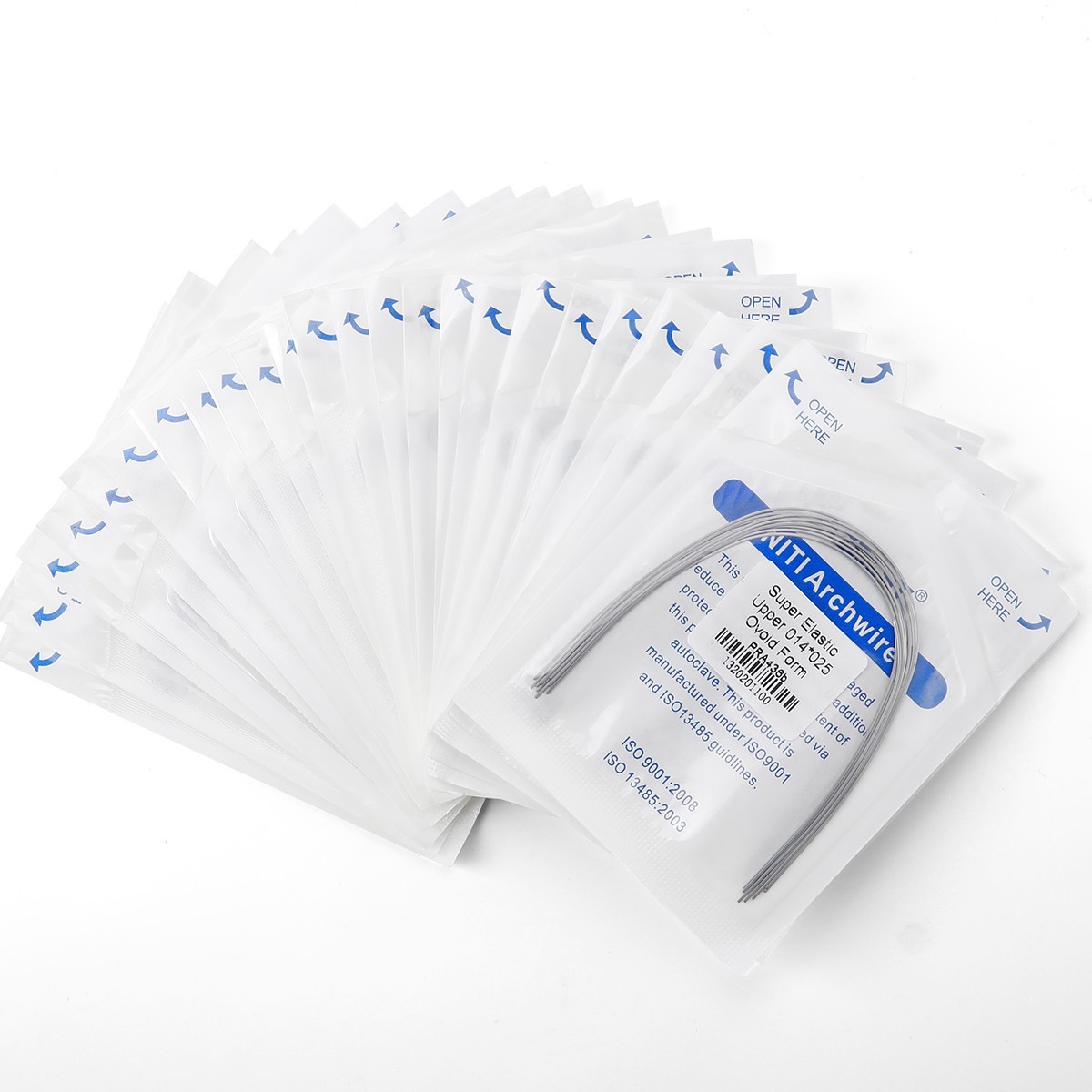 AZDENT Dental Orthodontic Stainless Steel Rectangular Arch Wires Natural Form