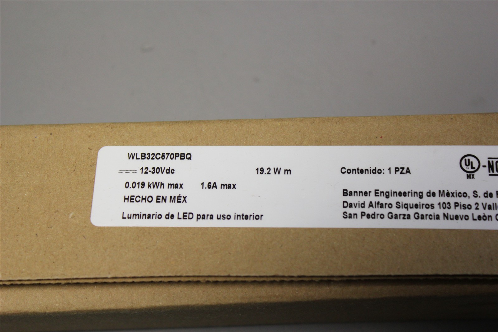 NEW BANNER INDUSTRIAL LED LIGHT BAR WLB32C570PBQ