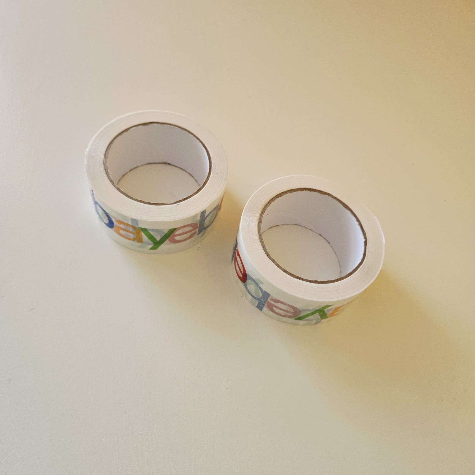 2-ROLLS of eBay Branded Packaging Shipping Tape with Color Logo 75Yds x 2 in.