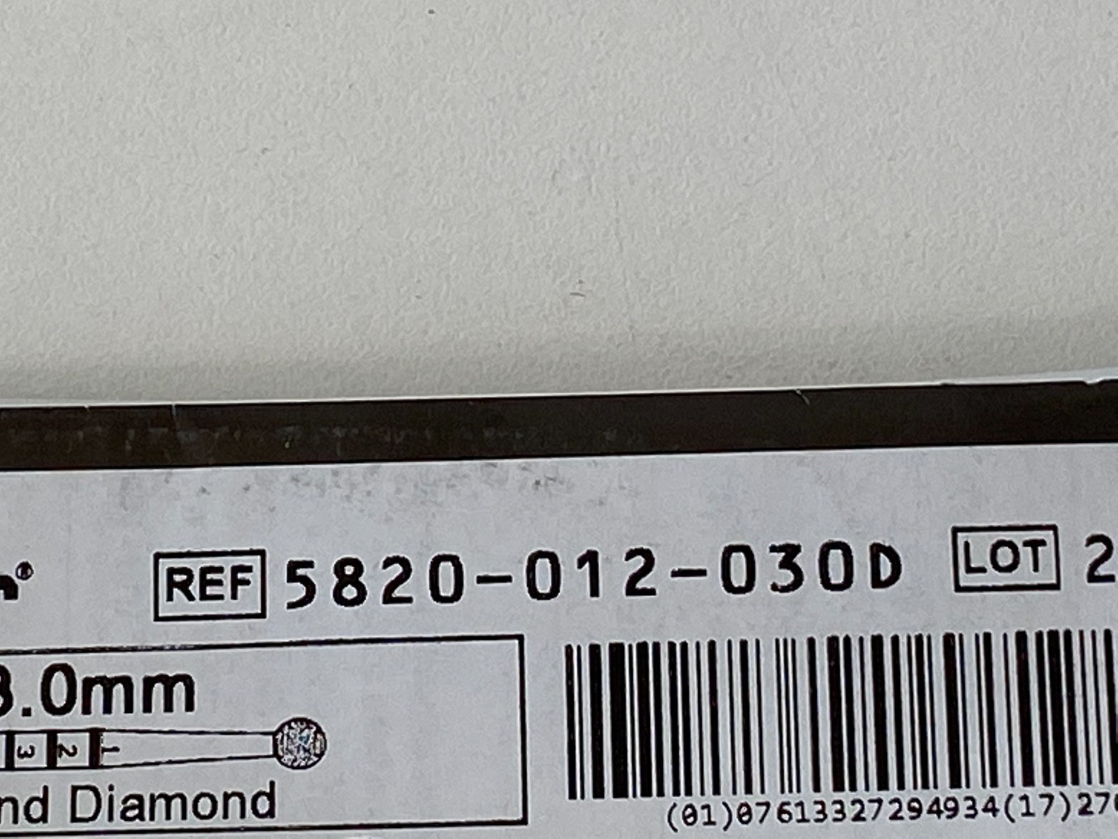 STRYKER 3.0mm Round Diamond 5820-012-030D Exp.2027-07 (*CC29*)