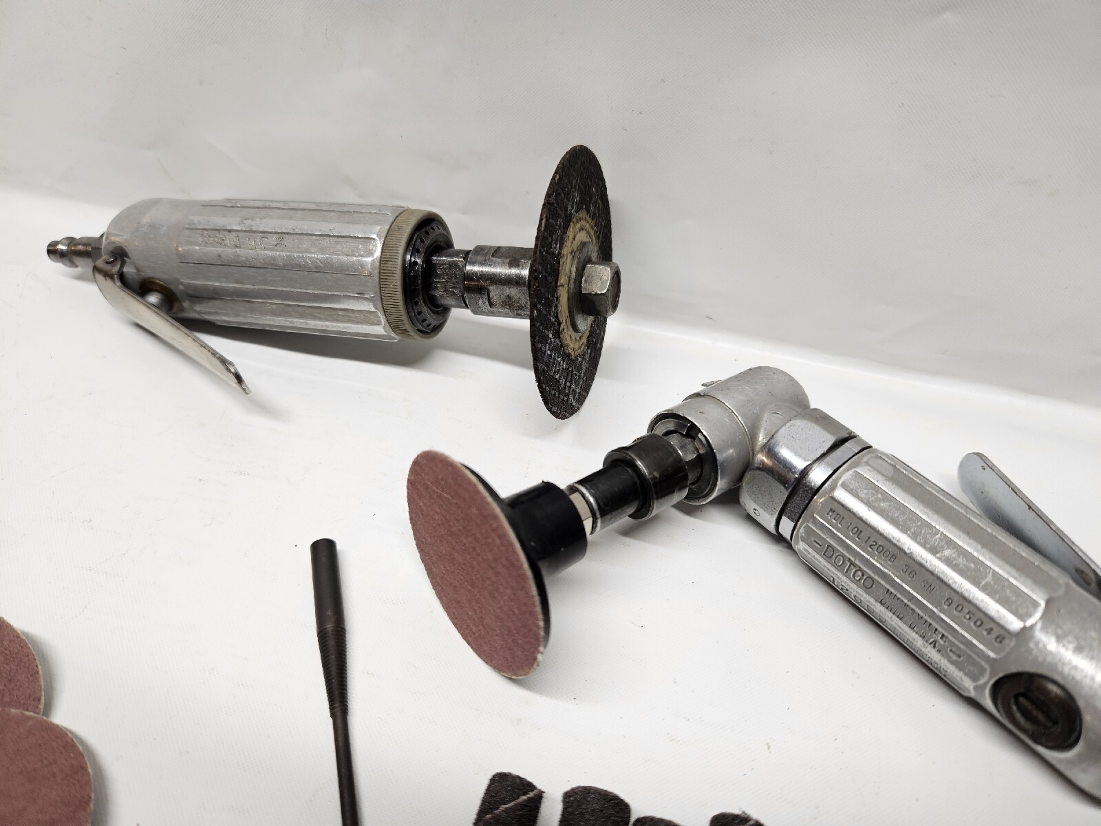 Dotco Die Grinders Lot Of 2 Dotco. 12,000 and 25,000 RPM, Collets 1/4.