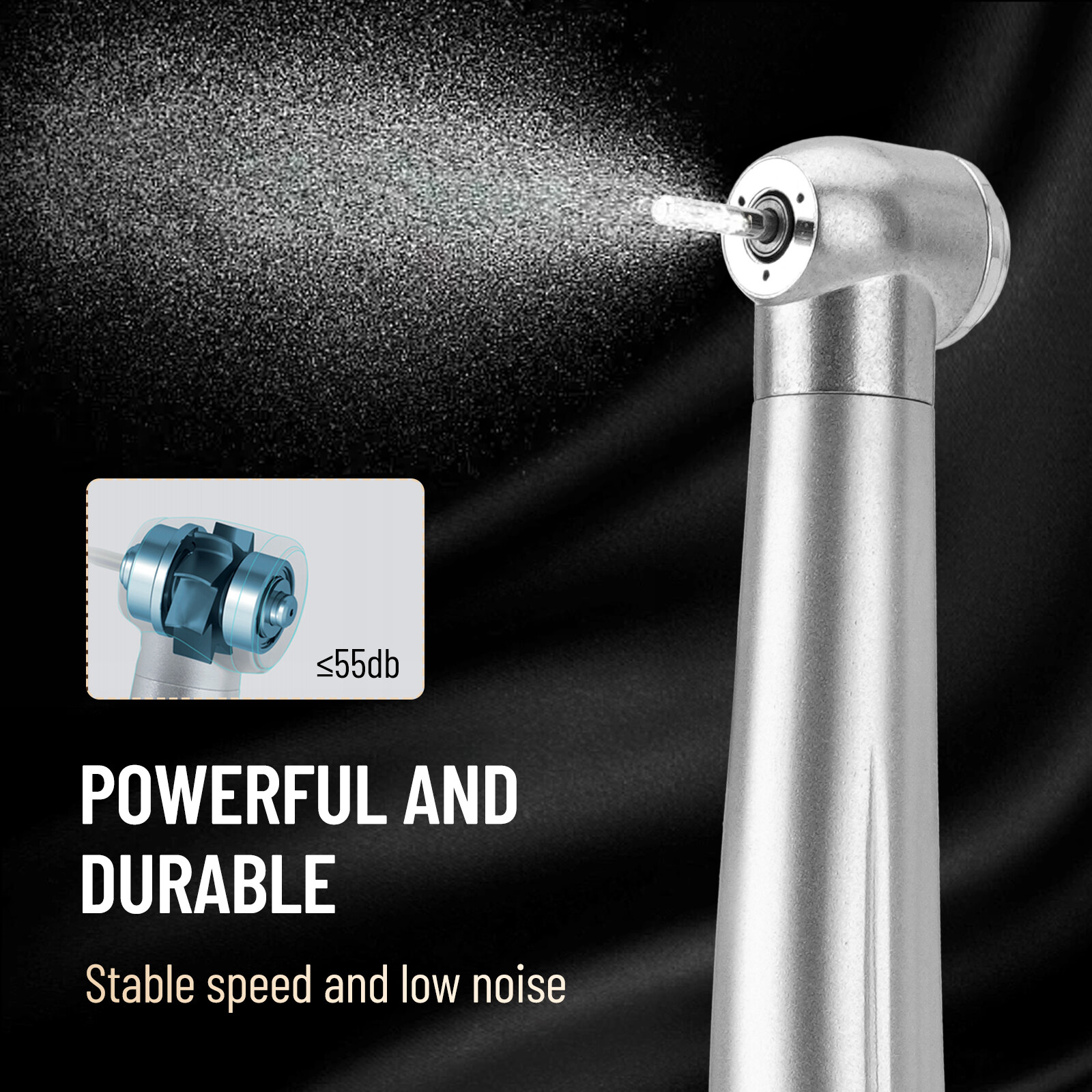 10x Triple Water Spray Dental High Speed Handpiece Push Button 4 Holes Autochuck