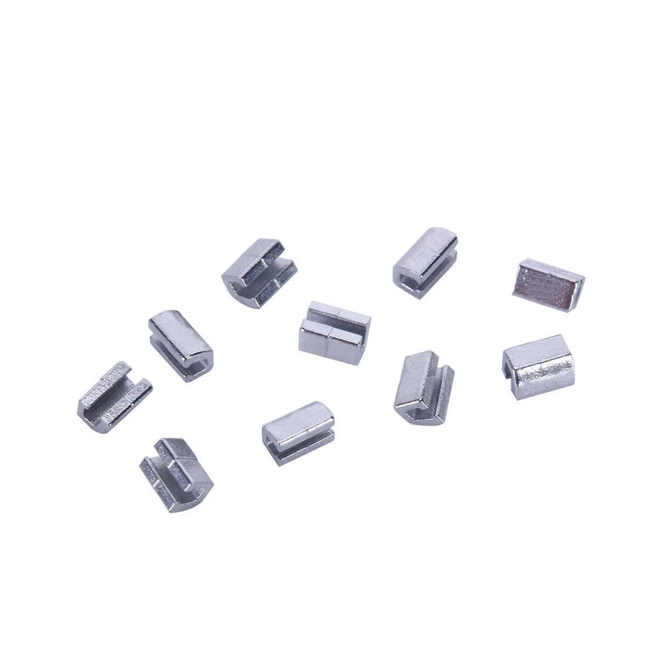 100 Pcs 10 Packs Dental Orthodontic Crimpable Hook Split Sliding Stops General