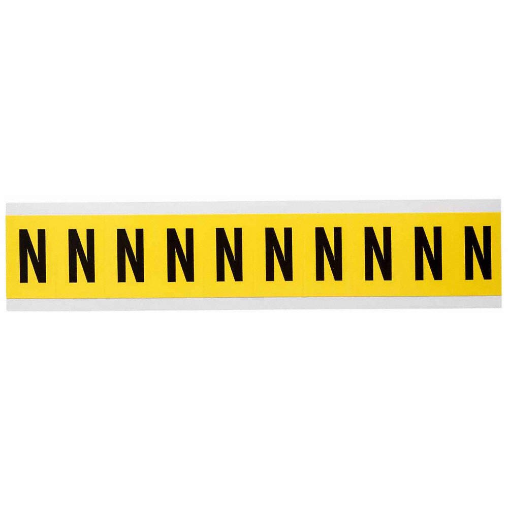 BRADY 3430-N Letter Label,N,1-1/2in.Hx7/8in.W 32MF87