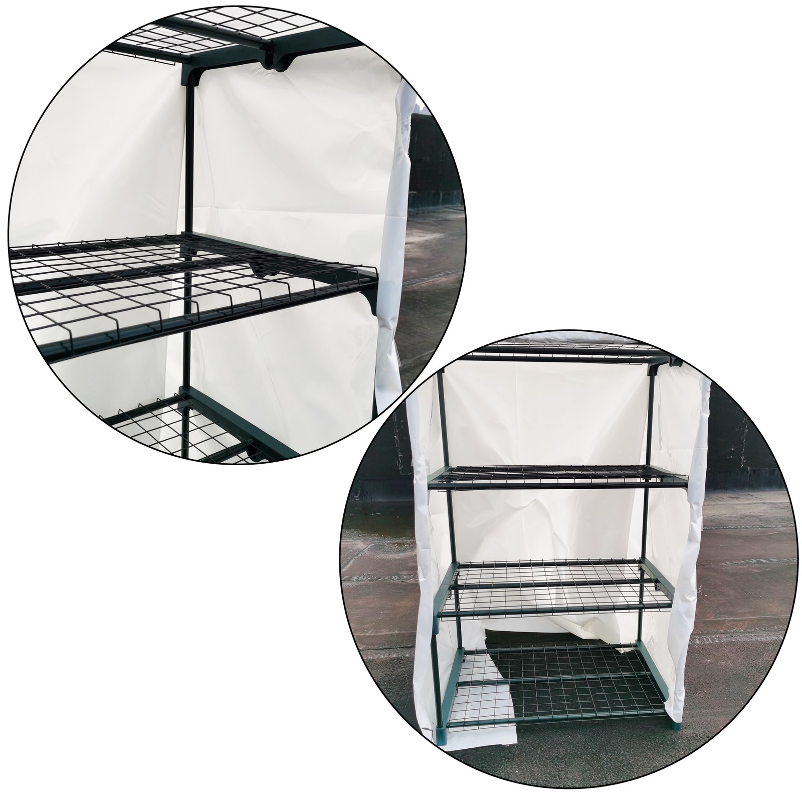 20X25FT White Greenhouse Plastic Film Clear Polyethylene Film 6 mil Anti-UV