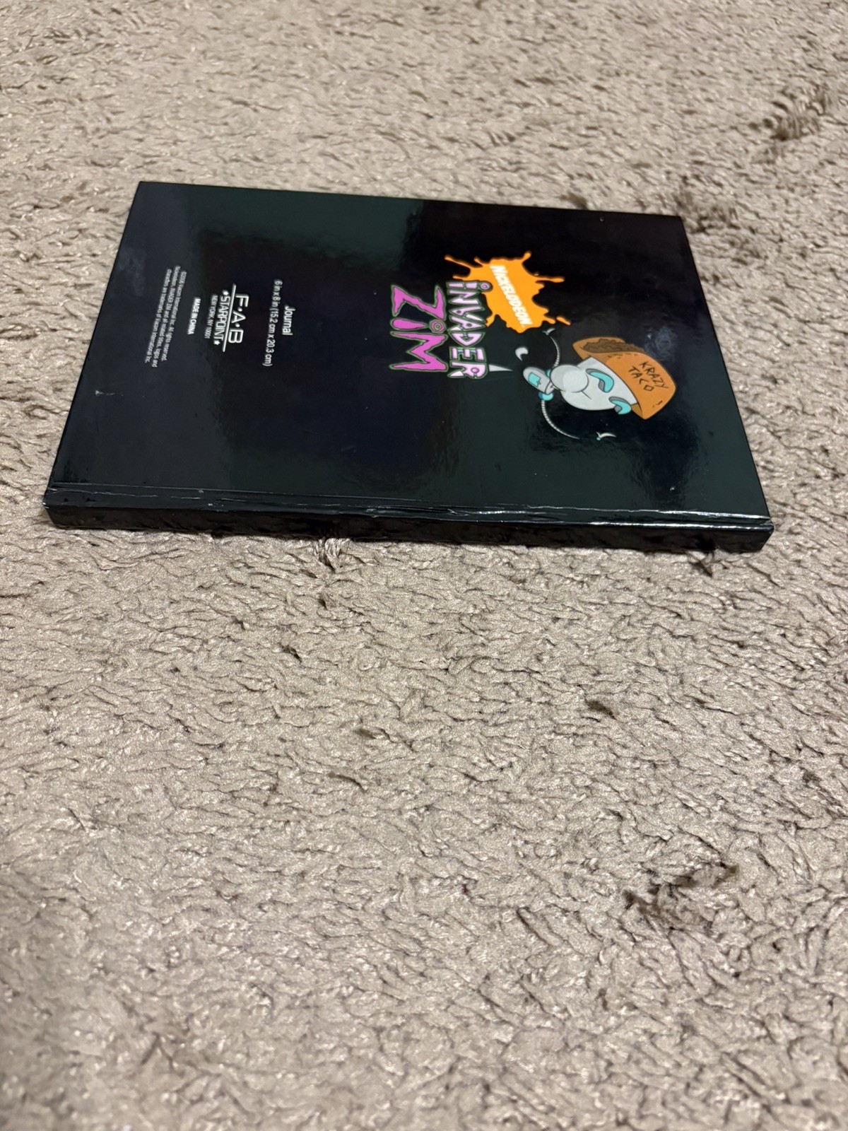 2006 Invader Zim Gir I Love Tacos Journal Notebook Unused Nickelodeon 6”x8”
