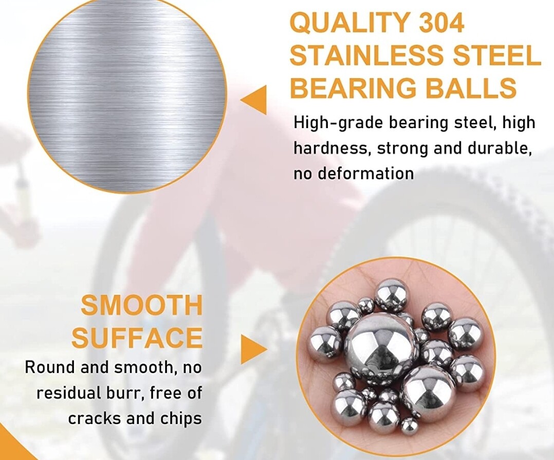 T304 Stainless SS Ball Bearings Loose Inch 5/32,1/8,3/16,7/32,3/32,1/4,3/8,1/2″