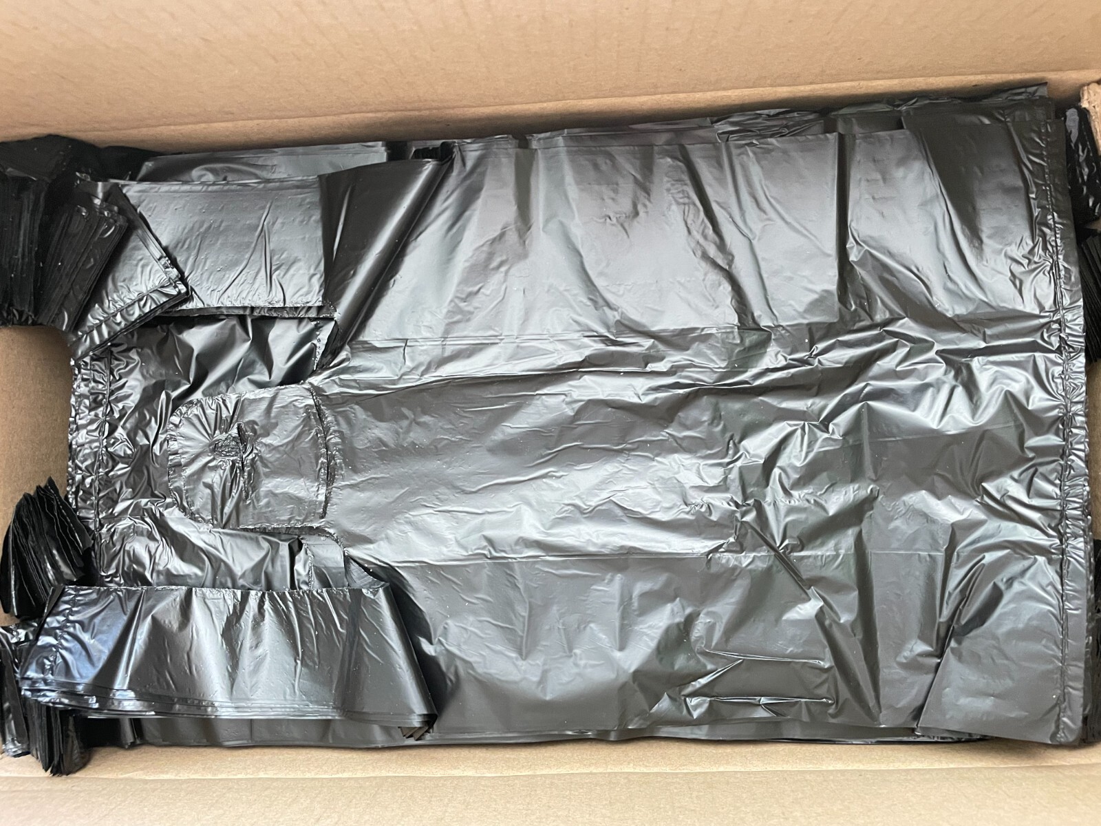 BLACK SHOPPING Plastic T-Shirt Retail BAG Small Size 1/10 Quality Wholesale Lot