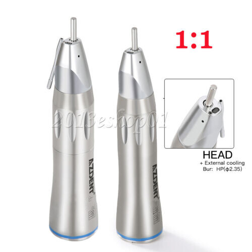 Dental 1:1 Optic Fiber surgical Straight Nose Cone Low Speed Handpiece