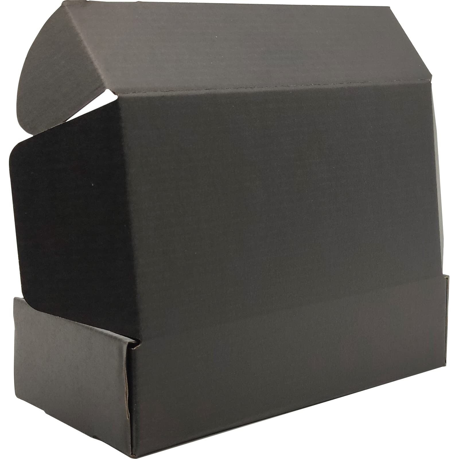 8x6x2 inches Small Shipping Boxes Set of 25 – Black Mailer Corrugated Cardboa…
