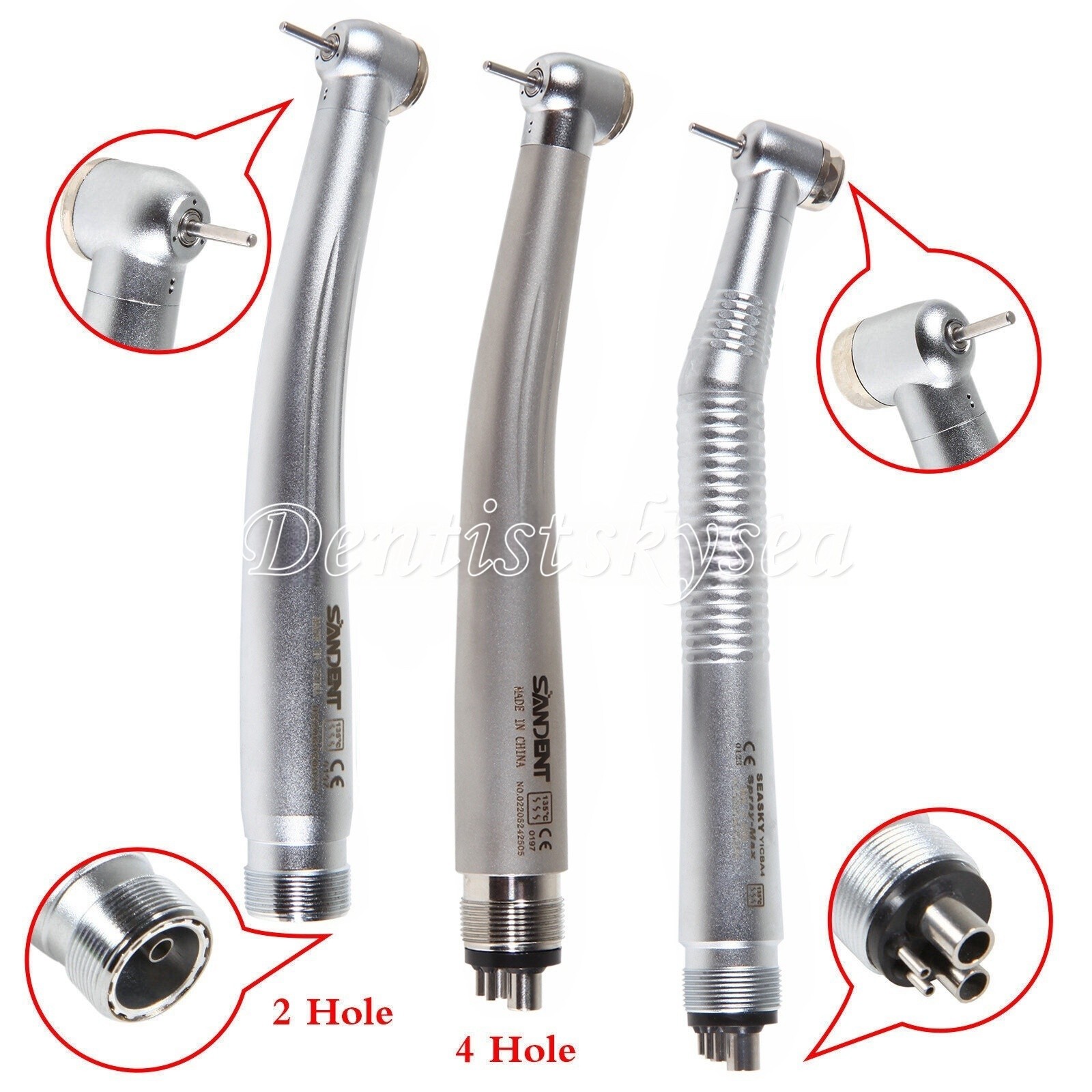 US NSK Style Pana-Max Dental High Speed Handpiece Push Button Single Spray 4Hole