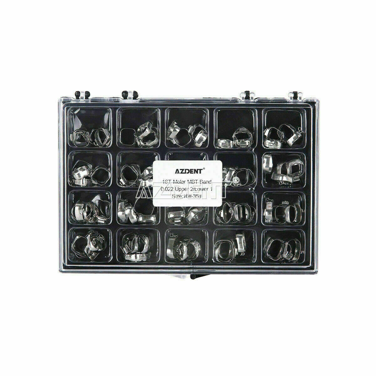 80PCS Bandas dentales ortodoncia para el primer molar con tubos bucales MBT 022