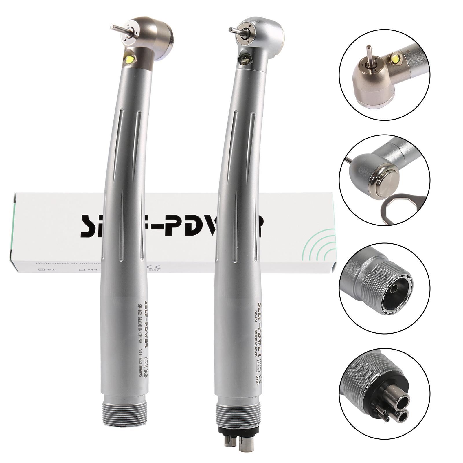 NSK Type Dental PANA Max High Speed LED Handpieces Internal Triple Spray Push CE