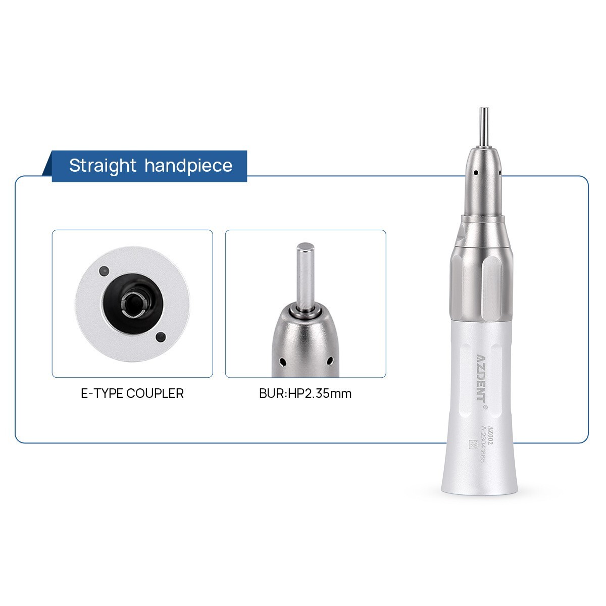 AZDENT Dental Ring LED E-generator High Speed&Low Speed Handpiece Kit 2 Hole USA