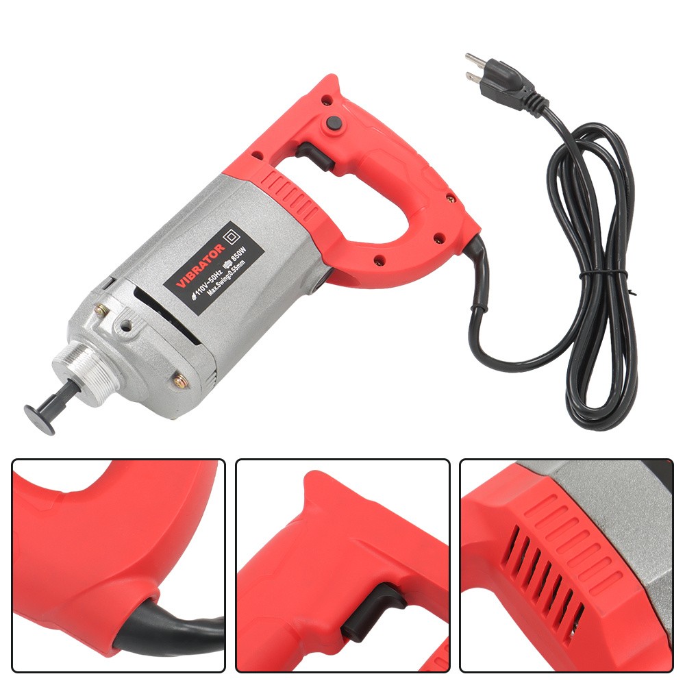 Portable Electric Concrete Vibrator 1500W Cement Concrete Construction Tool