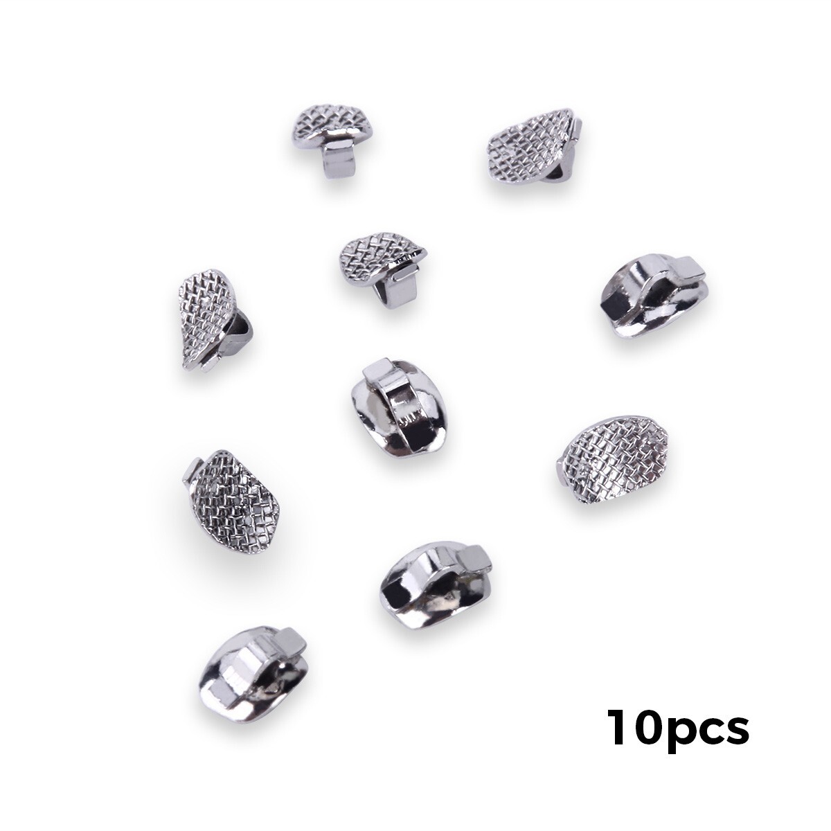 AZDENT Dental Orthodontic Lingual Buttons Bondable Round /Rectangular Base