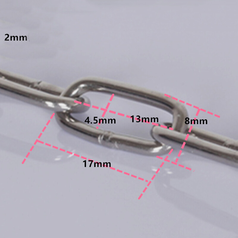 304 Stainless Steel Chain, Long And Short Ring, Safe Load-bearing 0.08kg-1.2kg