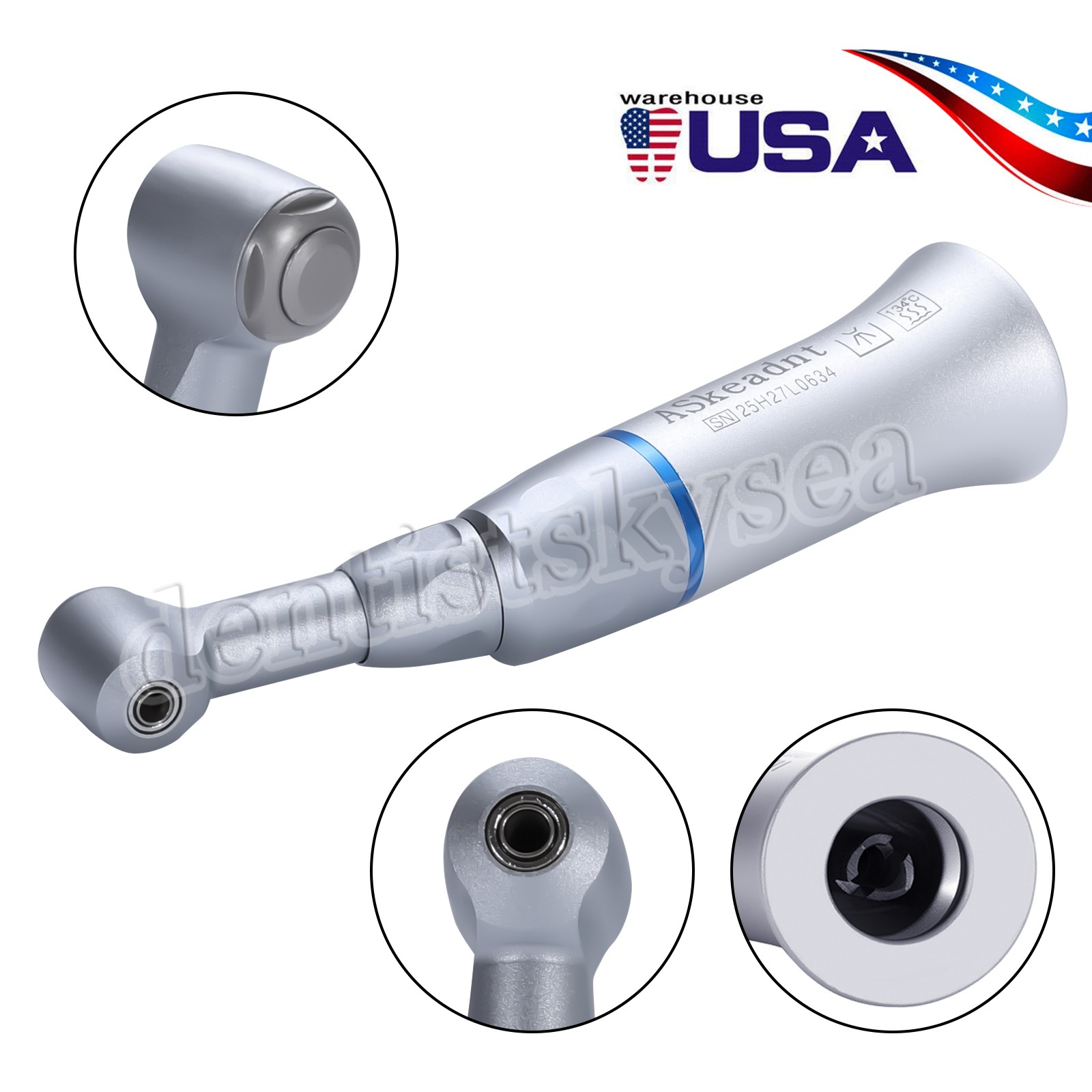 Dental Low Speed Contra Angle Handpiece fit NSK E-type Motor 135°C Autoclave wl#