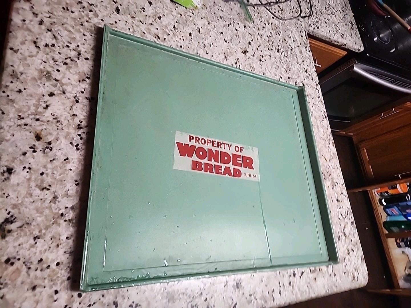 Vintage June 1967 “WONDER BREAD” COMMERCIAL FIBERGLASS DELIVERY TRAY