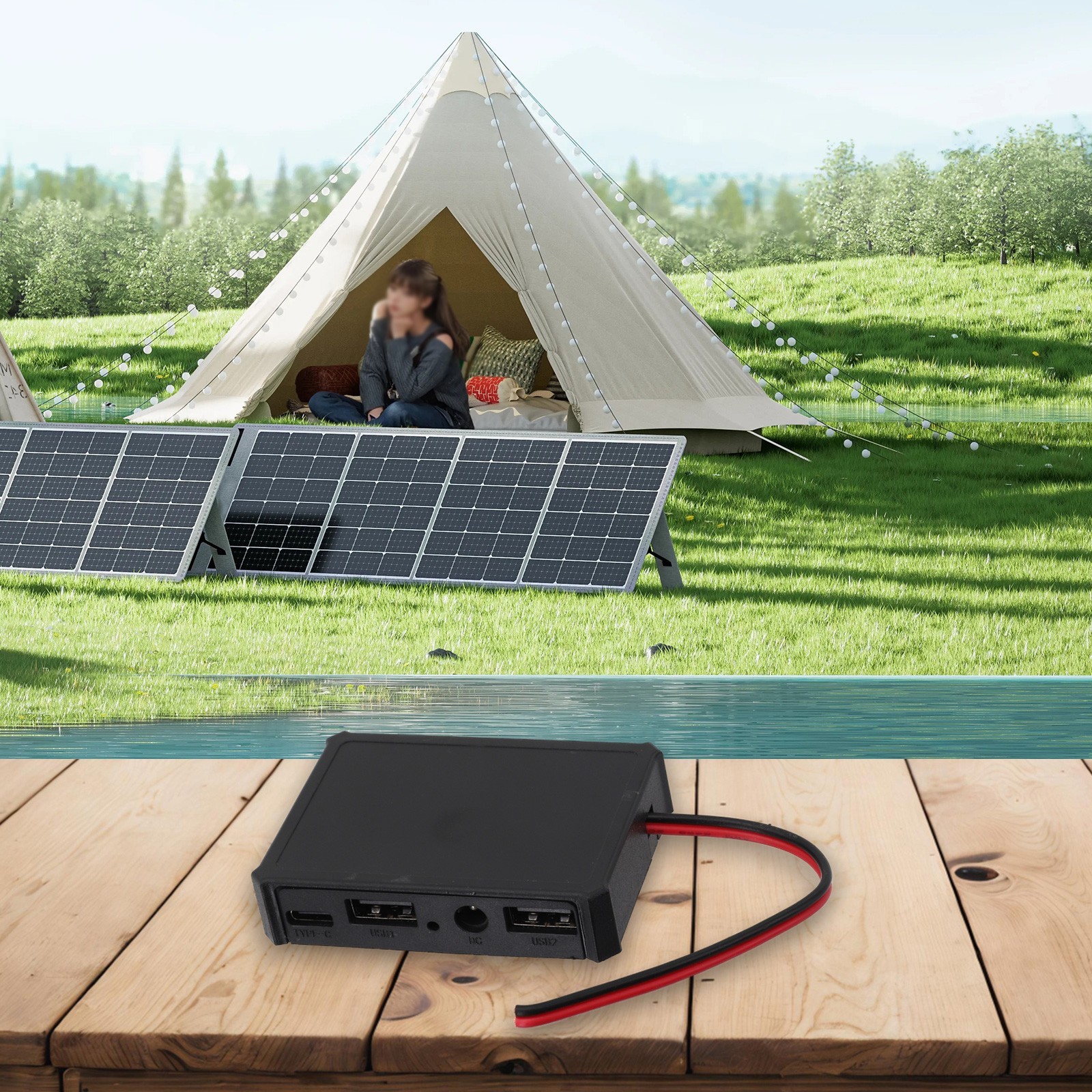 Waterproof Solar Panel Controller Wide Compatibility High Charging