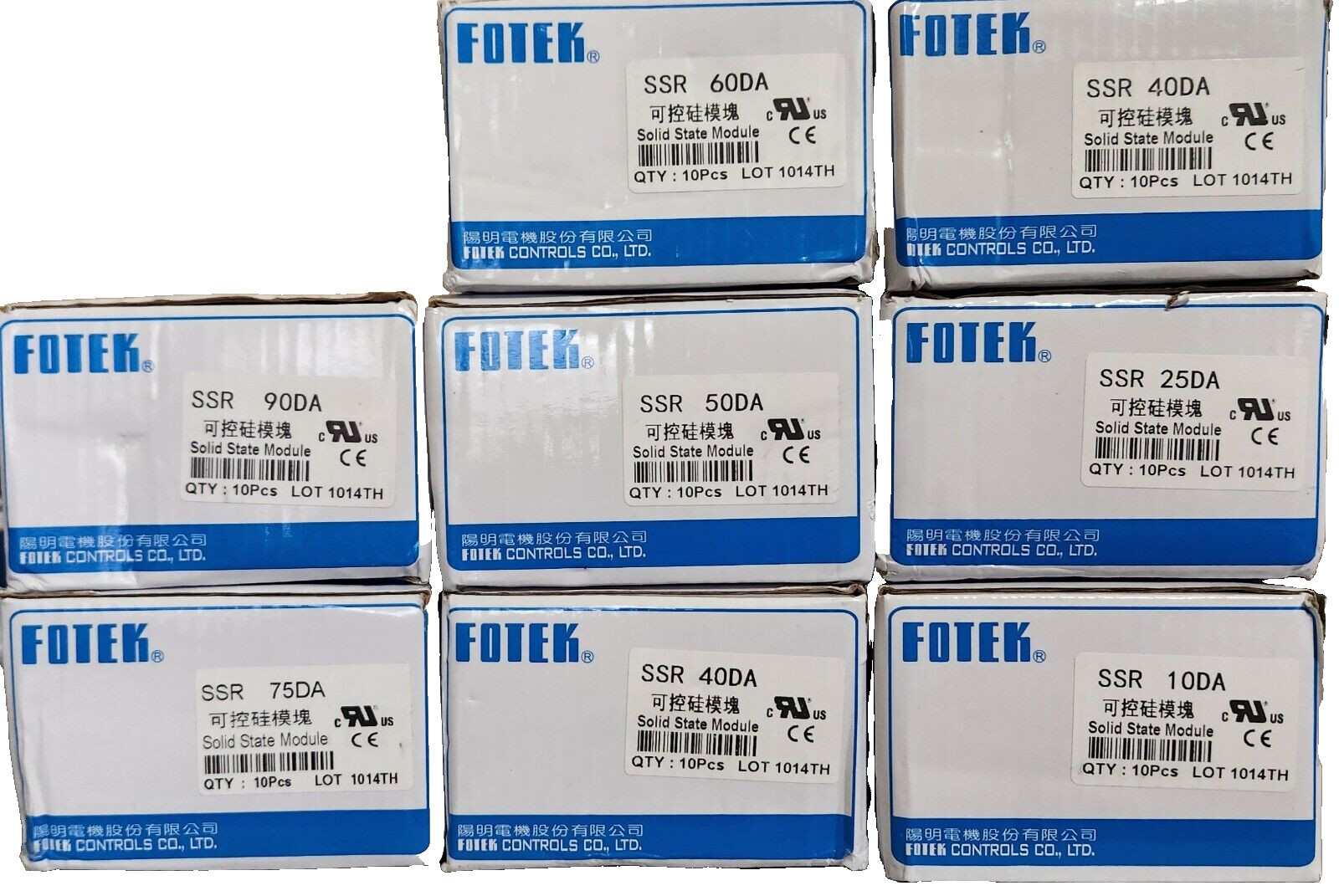 Fotek Solid State Relay SSR-60DA Module 3-32 VDC to 24-380 VAC, 60A max