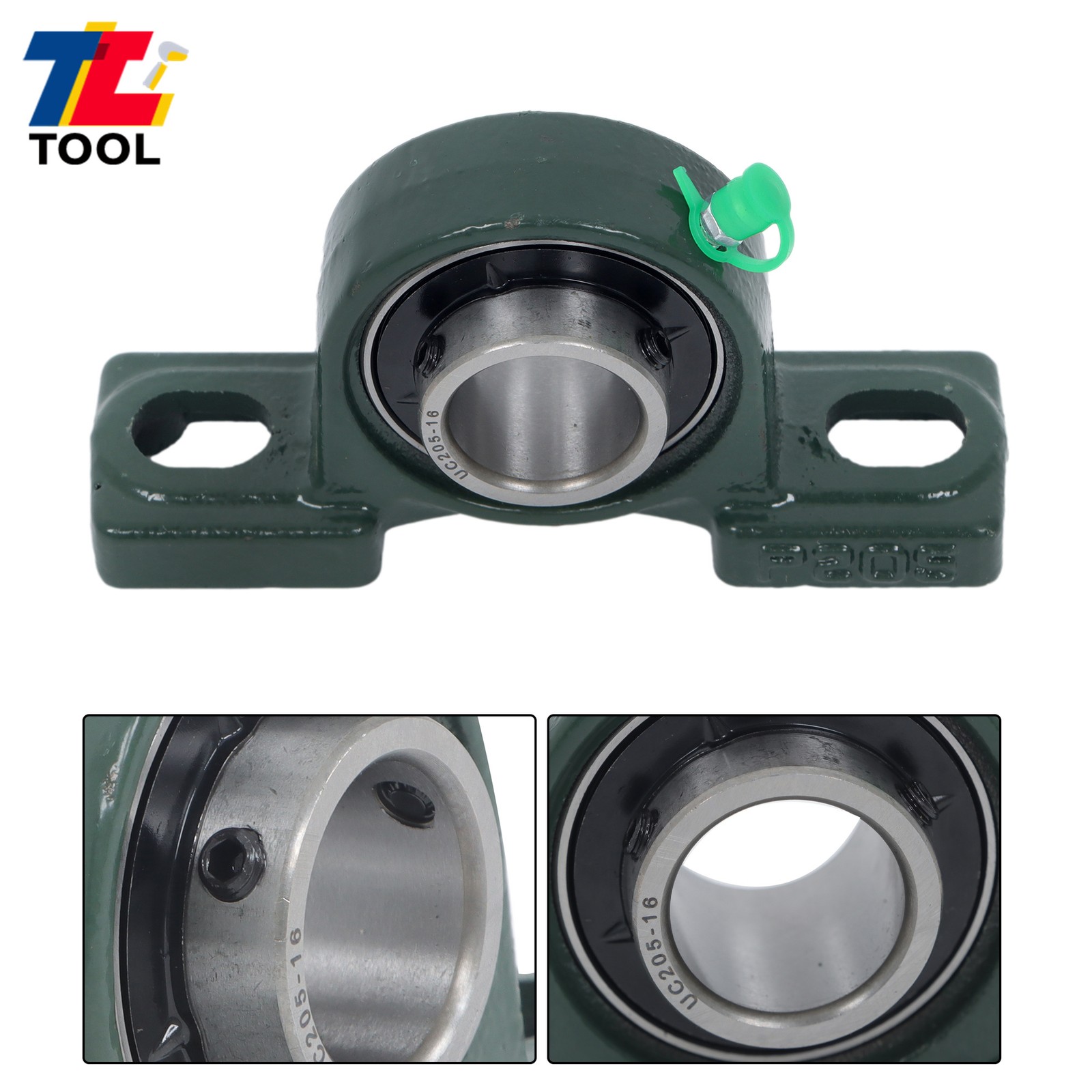 4pcs UCP205-16 Pillow Block Bearing 1″ Bore Solid Base 2-Bolt Self-Aligning