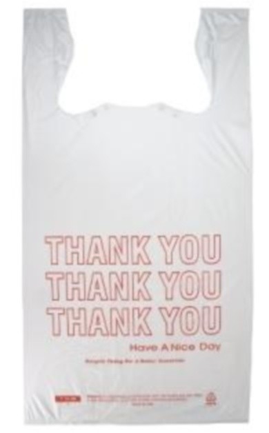 Large 1/6 BBL T-Shirt Thank-You Grocery Bags 11.5″ x 6.5″ x 21″ – 1000 BAGS
