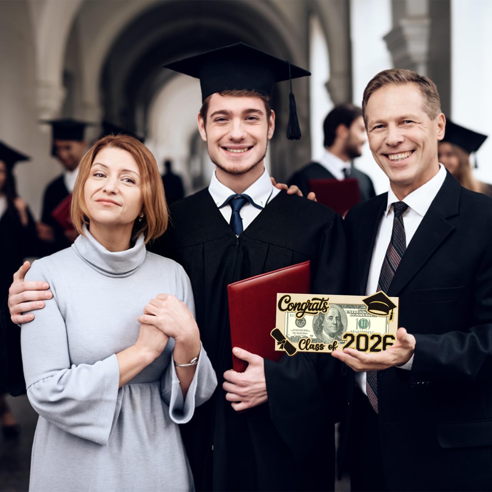 Graduation Gifts 2026 Money Holder for Her Him, Wooden Class of 2026 Graduation