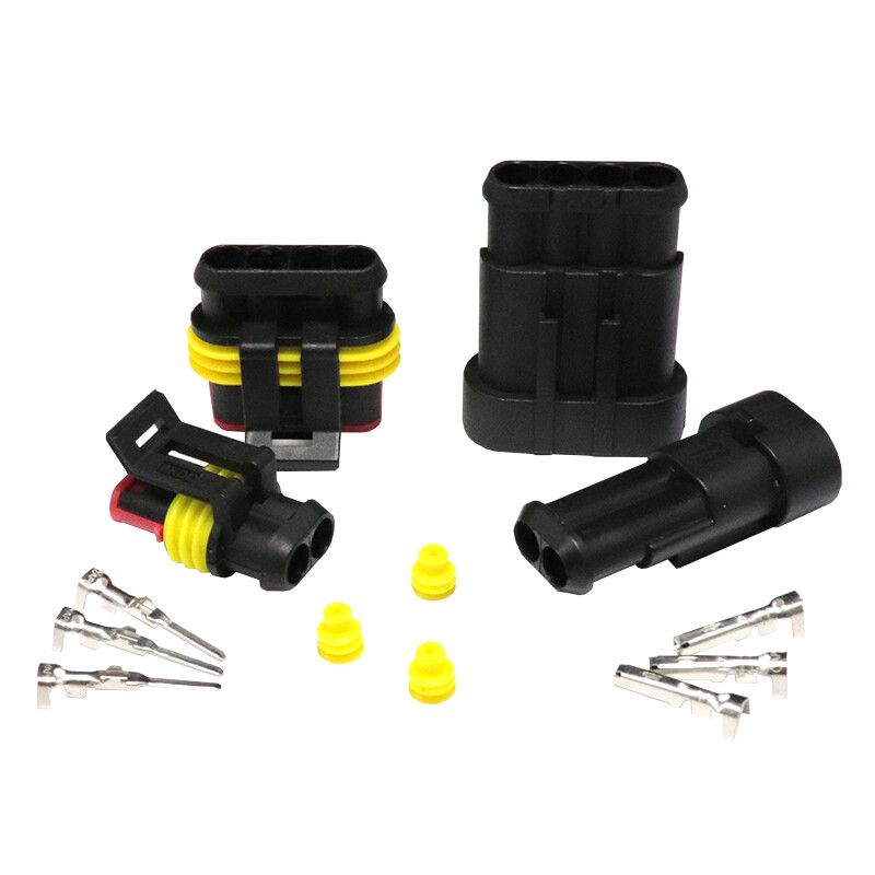 Automotive Waterproof Connector Kit AMP 1/2/3/4/5/6 Way Pin Superseal Electrical